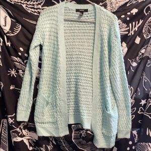 Blue Forever 21 cardigan